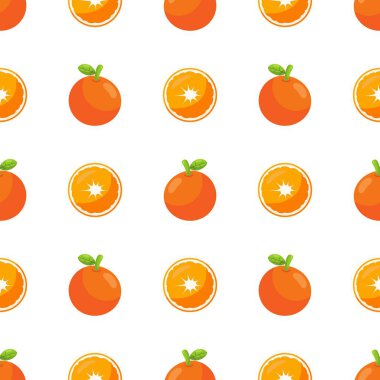 Portakal meyveli kusursuz desen.