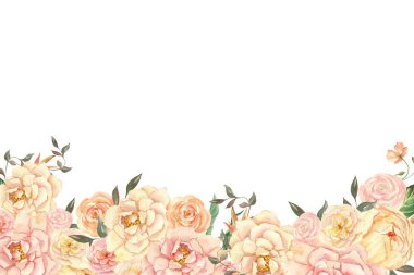 Tasarım için suluboya çiçekler arka plan vektörü.