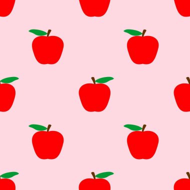 Çizgi film kırmızı elmasız desen