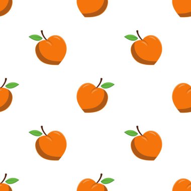 Afişler, kartlar, el ilanları, sosyal medya duvar kağıtları vs. için şeftali desenli kusursuz desen.