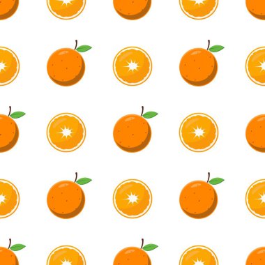Portakal meyveli kusursuz desen.