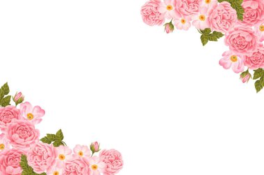 Tasarım için suluboya çiçekler arka plan vektörü.