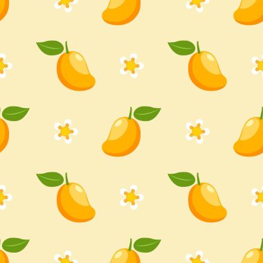 Mango meyveli, pürüzsüz bir şekil. Beyaz arka planda yaz tropikal meyveleri.