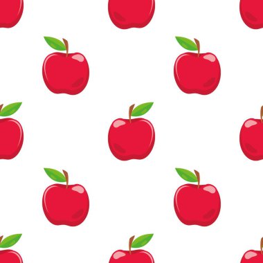 Çizgi film kırmızı elmasız desen