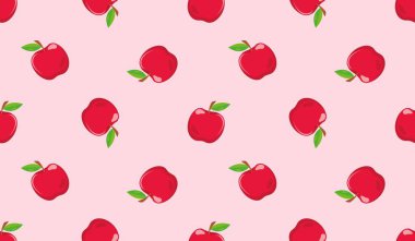 Çizgi film kırmızı elmasız desen