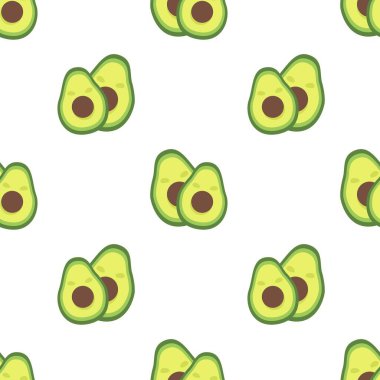 Avokado desenli geometrik dikişsiz. taze avokado deseni.