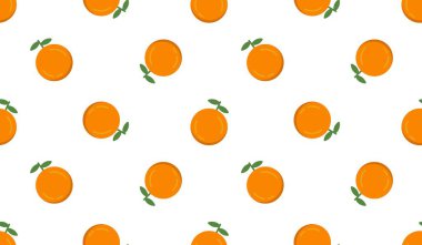 Portakal meyveli kusursuz desen.