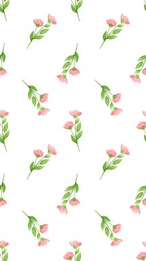 Çiçek vektör desenli illüstrasyon çiçek arkaplanı