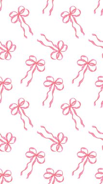 Pembe Kurdeleli Kusursuz Kalıp Vektör İllüstrasyonu