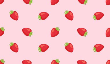 Tatlı çilekli kusursuz desen..