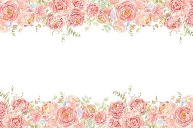 Tasarım için suluboya çiçekler arka plan vektörü.