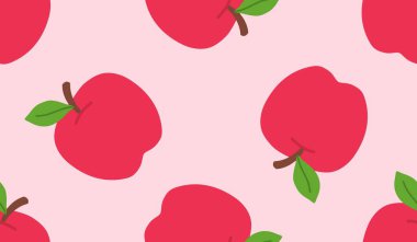 Çizgi film kırmızı elmasız desen