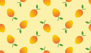 Mango meyveli, pürüzsüz bir şekil. Beyaz arka planda yaz tropikal meyveleri.