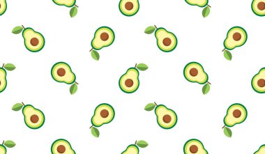 Avokado desenli geometrik dikişsiz. taze avokado deseni.