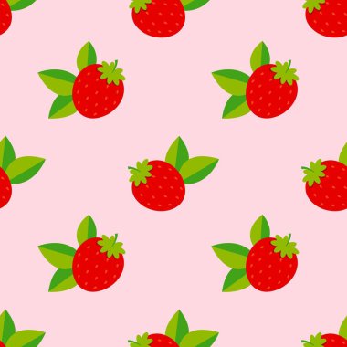 Tatlı çilekli kusursuz desen..