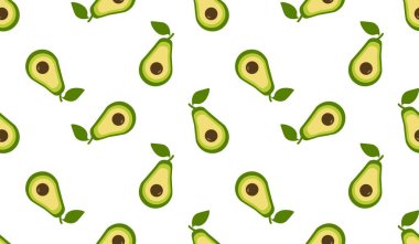 Avokado desenli geometrik dikişsiz. taze avokado deseni.