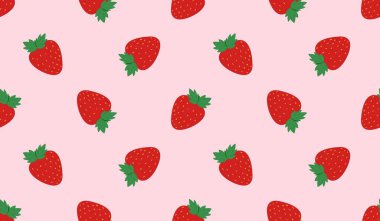 Tatlı çilekli kusursuz desen..