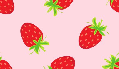 Tatlı çilekli kusursuz desen..