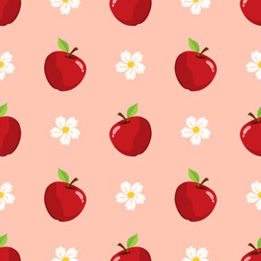 Çizgi film kırmızı elmasız desen