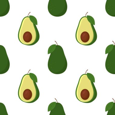 Avokado desenli geometrik dikişsiz. taze avokado deseni.