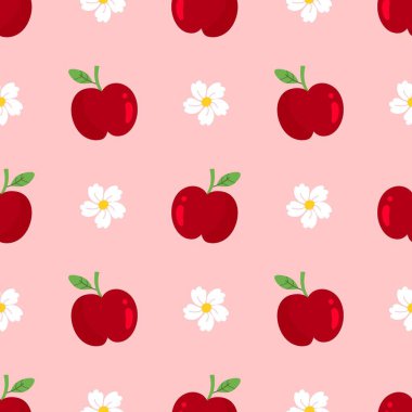 Çizgi film kırmızı elmasız desen