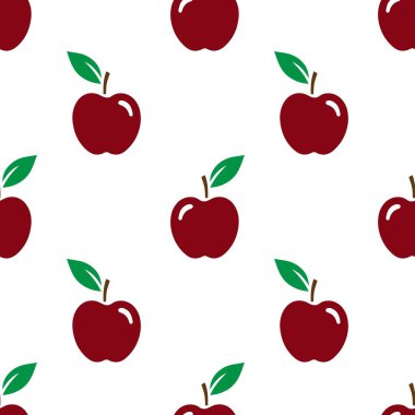 Çizgi film kırmızı elmasız desen