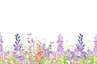 Tasarım için suluboya çiçekler arka plan vektörü.