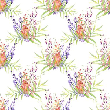 Soyut çiçek açma tasarımı. Çiçeksiz desenli. Grunge, suluboya tarzda çiçek ve bitkilerle özdeşleştirilmiş soyut sanat vektörü.