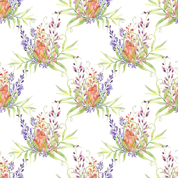 Soyut çiçek açma tasarımı. Çiçeksiz desenli. Grunge, suluboya tarzda çiçek ve bitkilerle özdeşleştirilmiş soyut sanat vektörü.