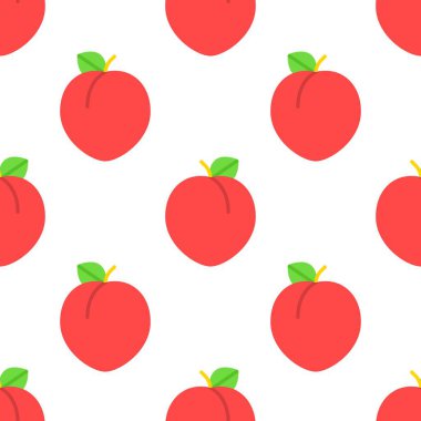 Afişler, kartlar, el ilanları, sosyal medya duvar kağıtları vs. için şeftali desenli kusursuz desen.