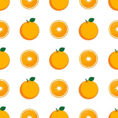 Portakal meyveli kusursuz desen.
