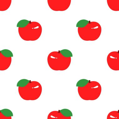 Çizgi film kırmızı elmasız desen