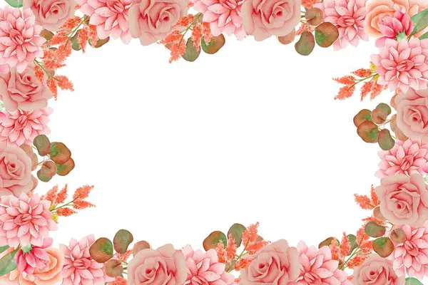 Tasarım için suluboya çiçekler arka plan vektörü.