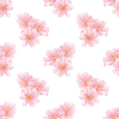 Suluboya çiçekleri tasarım için arka plan vektörü.