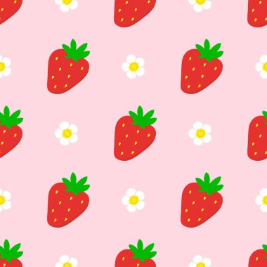 Tatlı çilekli kusursuz desen..