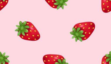 Tatlı çilekli kusursuz desen..