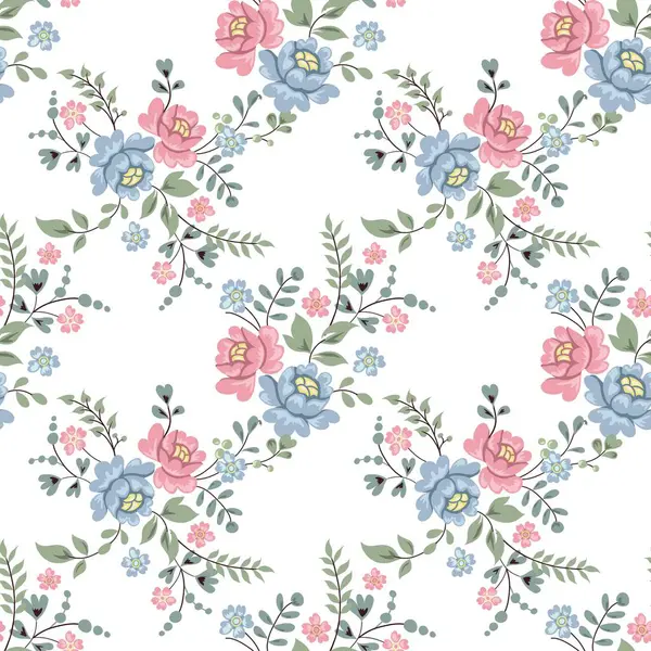 Çiçeksiz vektör desenli illüstrasyon çiçek arkaplanı