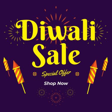 Sosyal medya ve internet reklamları için Diwali Satış Banner. Diwali Satış Posteri. Özel bir teklif. Alışveriş yap. Vektör. Görüntü.
