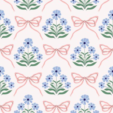 Çiçeksiz desenli mavi çiçekli, klasik romantik duvar kağıdı, antika narin arka plan. 