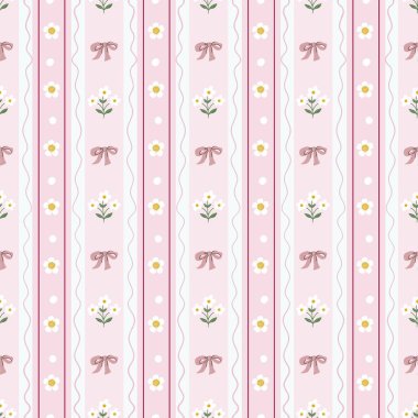 Geçmişe dönük desenler, çiçekler ve fiyonklar, soyulmuş duvar kağıtları, eski püskü arka plan