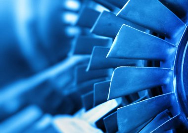 Türbin bıçakları ve gaz sıkıştırıcı yüzgeçleri için modern zemin. Mühendislik, mekanik, bilimsel temalar, ileri teknoloji, yenilik ve estetik kesinlik için idealdir. Fütürist döner makineler ve icatlar