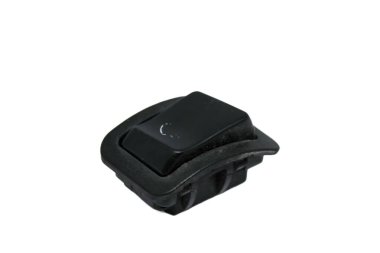 Kırık motosiklet lambası anahtarı beyaz arkaplanda izole edildi