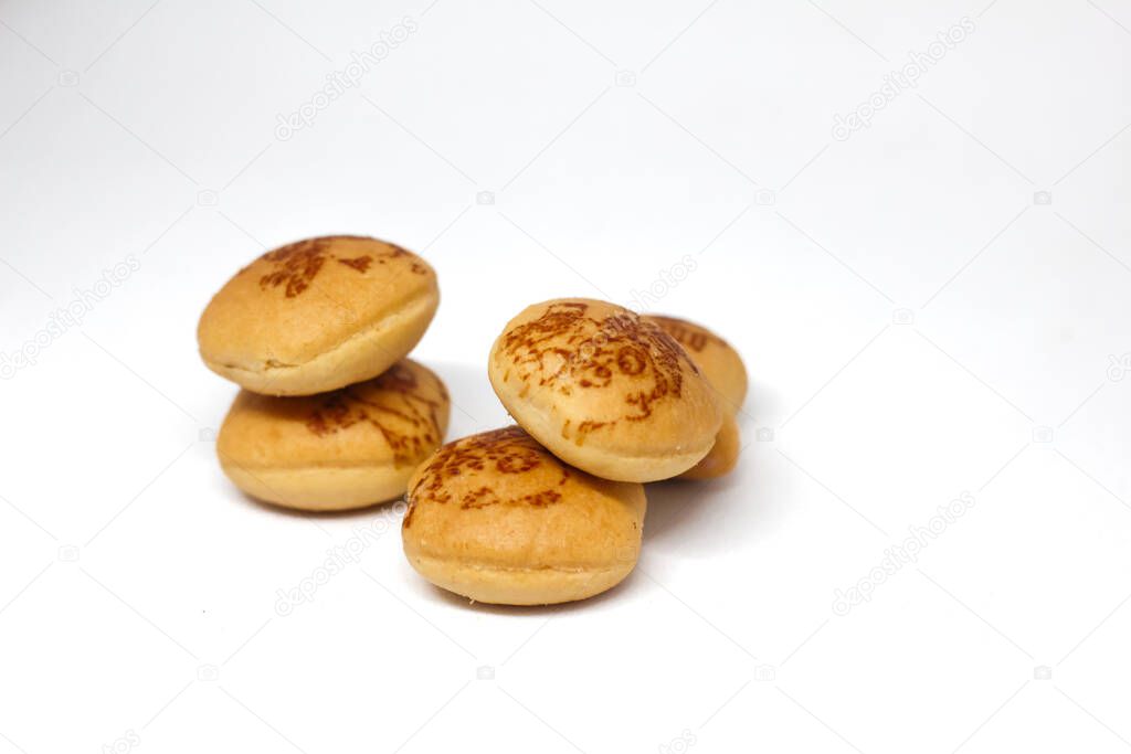 Indonesia, Sukoharjo - March 31, 2025 : Hello Panda Snack product, a small sweet snack filled with delicious strawberry jam. Isolated on a white background