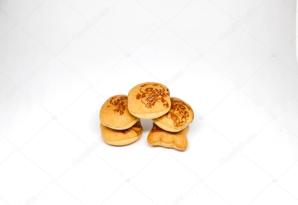 Indonesia, Sukoharjo - March 31, 2025 : Hello Panda Snack product, a small sweet snack filled with delicious strawberry jam. Isolated on a white background