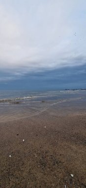 Deniz kıyısının güzel manzarası