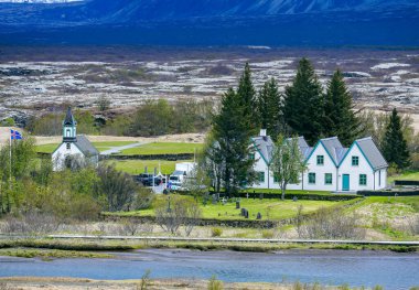 Thingvellir Ulusal Parkı İzlanda, İskandinavya