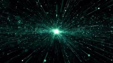 Parçacık olayı karavanı başlıkları sinematik açılışlar konser sonu kredi arkaplan döngüsü