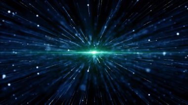 Parçacık olayı karavanı başlıkları sinematik açılışlar konser sonu kredi arkaplan döngüsü