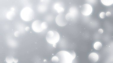 Beyaz parçacıklar kar fırtınası işini batırıyor. Parlak pırıltılı konser tıbbi arka planı açıyor.