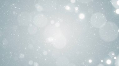 Beyaz parçacıklar kar fırtınası işini batırıyor. Parlak pırıltılı konser tıbbi arka planı açıyor.